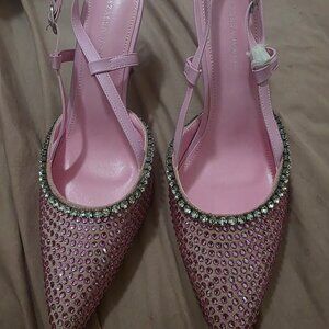 Pink high heels